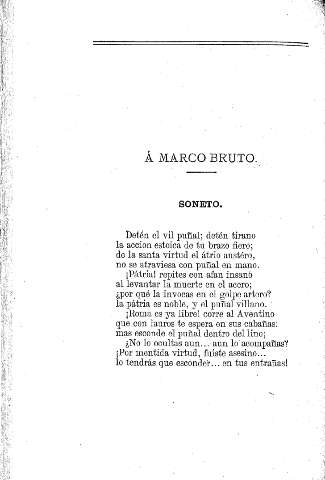 Á Marco Bruto. Soneto