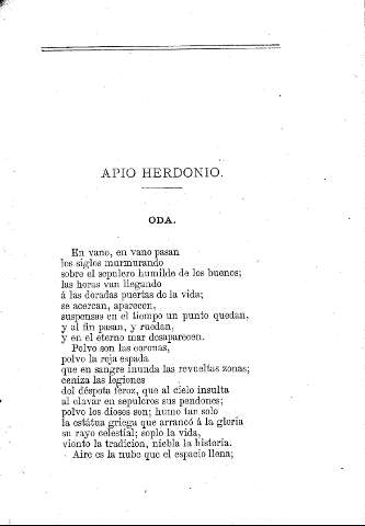 Apio Herdonio. Oda
