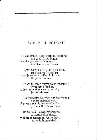 Sobre el volcán