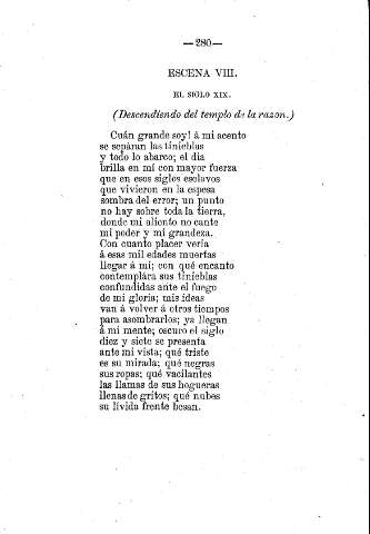 Escena VIII. El Siglo XIX