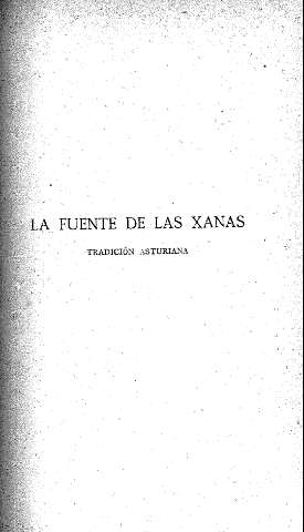 La Fuente de las Xanas. Tradición asturiana