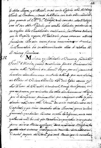 Miestras ese fabricaba el Convento fallecio Dª Franca. Merino, y dexo constituida por esa Universal heredera aDª. María esu hermª ...