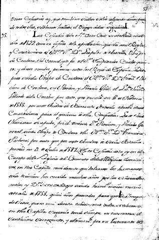 La Cofradia dela sta. Vera Cruz se establecio enel año de1522. como se infiere ala aprobacion, que dio asu Regla y Constituciones ...