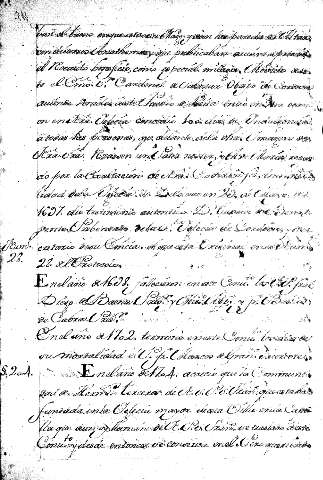 En el año de1702 termino en este Convto. los dias de sumortalidad el P. fr. Marcos delgrando. Sacerdote.