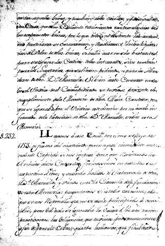 Llegamos à este Convto. por el mes de Mayo de 1753 en fuerza del mandato ... 