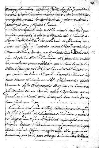 En el siguiente año de 1751 acaecio tambien que aviéndo passado â cierta diligencia ata Ciudad de Luzena el R. P. fr. Bartholome deBaena ...