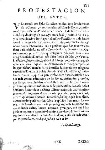 Protestacion del autor