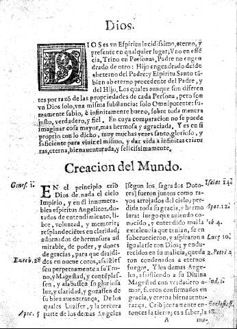 Dios. Creacion del Mundo