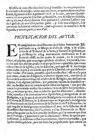 Protestacion del autor