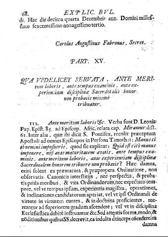 Part. XV