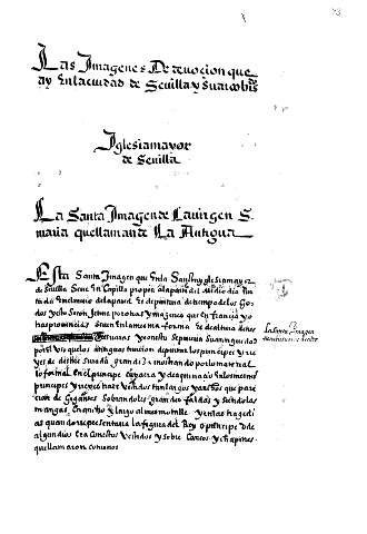 Las imagenes Dedeuovion que ay Enlaciudad de Seuilla y Suarcobis