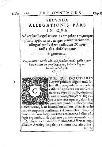 Segunda allegationis.