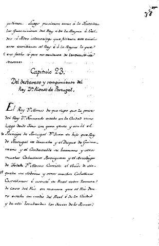 Capitulo 23. Del Desbarato y rompimiento del Rey Dn. Alonso de Portugal