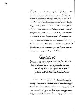Capitulo 69. De como el Rey Moro Muley Hacen cobró á Almeria, é fue degollado suhijo Venahagite: é dela gran tala que ficieron los Christianos en tierra de Moros