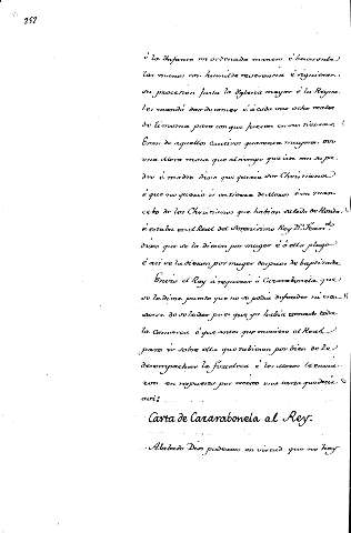 Carta de Cazarabonela al Rey