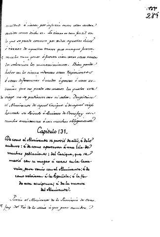 Capitulo 131. De como el Almirante se partó dealli, e delo anduvo : é de como aportaron á una isla de muchas poblaciones ... 