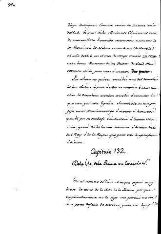 Capitulo 132. Dela isla dela Palma en Canarias