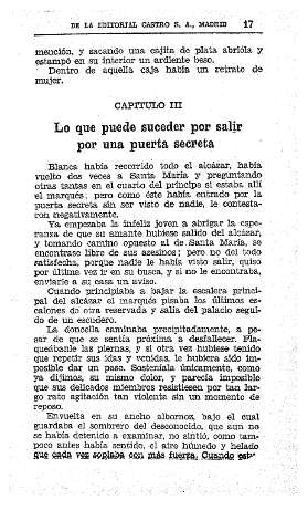III. Lo que puede suceder por salir por una puerta secreta