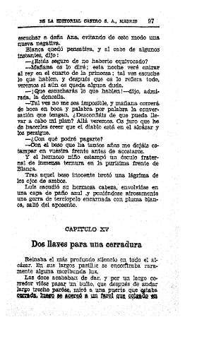  XV. Dos llaves para una cerradura