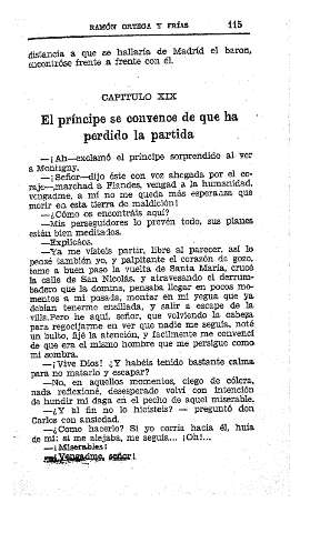 XIX. El príncipe se convence de que ha perdido la partida