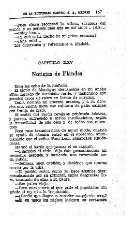 XXV. Noticias de Flandes