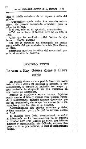 XXVIII. Le toca a Ruy Gómez gozar y al rey sufrir