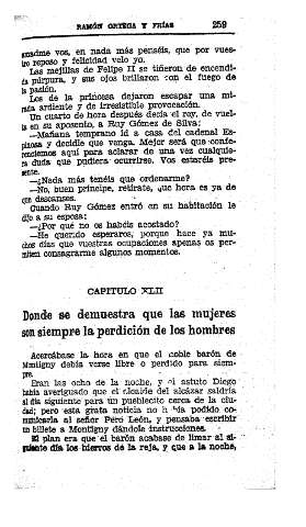 XLII. Donde se demuestra que llas mujeres son siempre la perdición de los hombres