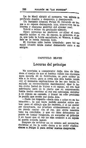 XLVIII. Locuras del príncipe