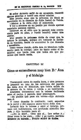 LI. Cómo se entendieron muy bien Dª Ana y el hidalgo