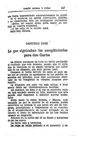 LVIII. Lo que significaban los cumplimientos para don Carlos