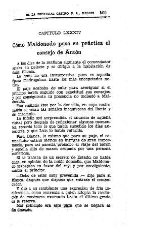 LXXXIV. Como Maldonado puso en práctica el consejo de Antón