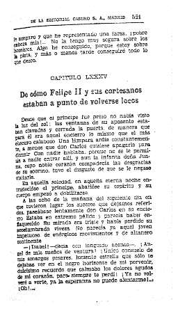 LXXXV. De cómo Felipe II y sus cortesanos estaban a punto de volverse locos