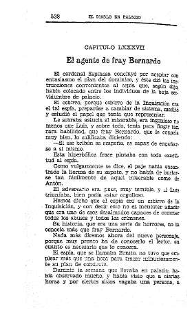 LXXXVII. El agente de Fray Bernardo