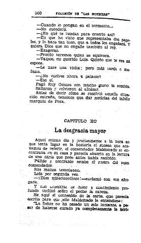 XC. La desgracia mayor