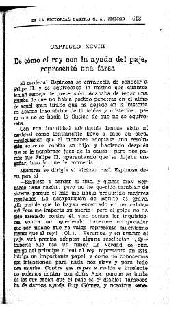 XCVIII. De cómo el rey con la ayuda del paje representó una farsa