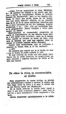 CXIII. De cómo la reina se encomendaba al diablo