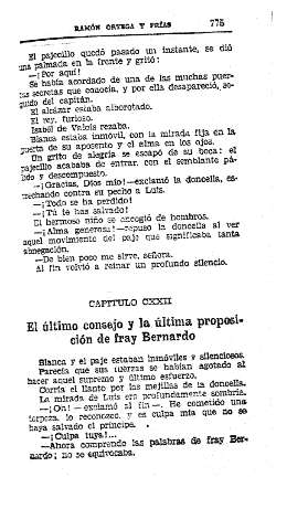 CXXII. El último consejo y la última proposición de fray Bernardo