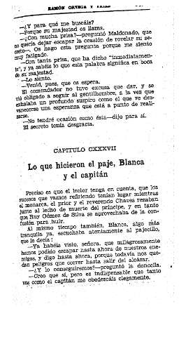 CXXXVII. Lo que hicieron el paje, Blanca y el capitán