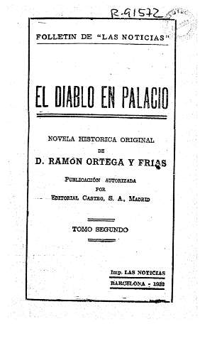 El diablo en palacio. Tomo Segundo