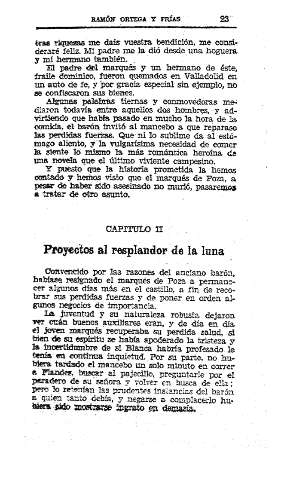 II. Proyectos al resplandor de la luna