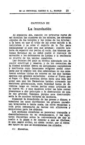 III. La inundación