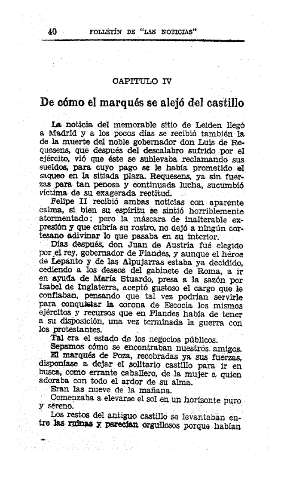 IV. De cómo el marqués se alejó del castillo
