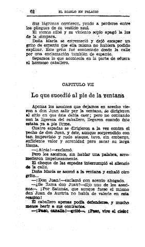 VII. Lo que sucedió al pie de la ventana