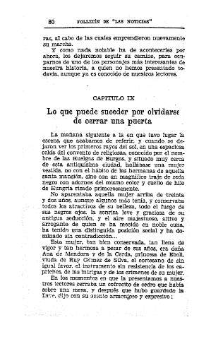 IX. Lo que puede suceder por olvidarse de cerrar una puerta