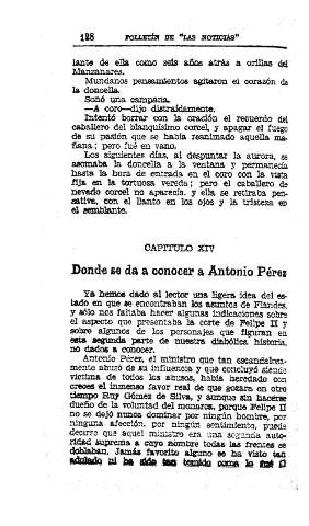 XIV. Donde se da a conocer a Antonio Pérez