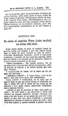 XXI. De cómo el capitán Pero León recibió un aviso del cielo