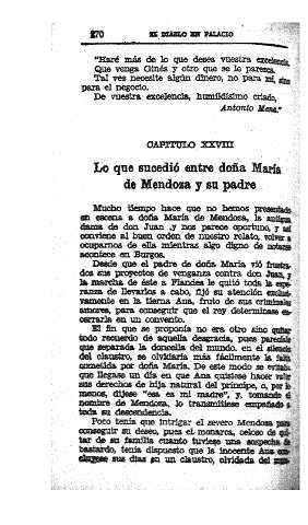 XXVIII. Lo que sucedió entre doña María de Mendoza y su padre