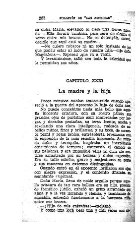 XXXI. La madre y la hija
