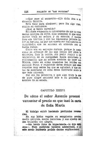 XXXVI. De cómo el señor Antonio procuró aumentar el precio en que tasó la carta de doña María