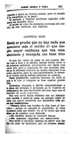 XLVI. Donde se prueba que no hay nada que acreciente más el cariño...
